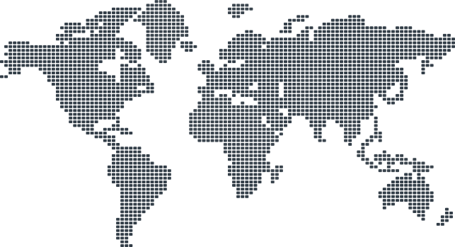 kropkowana mapa świata